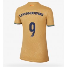 Barcelona Robert Lewandowski #9 Bortedrakt Kvinner 2022-23 Kortermet